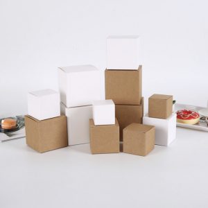 Cajas de cartón Kraft/Blanco Set de 50 uds.